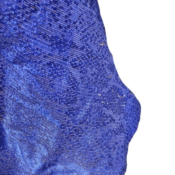 Rat & Boa Sapphire Metallic Snake Print Cowl Neck Slip Maxi Dress - Picture 13 of 16